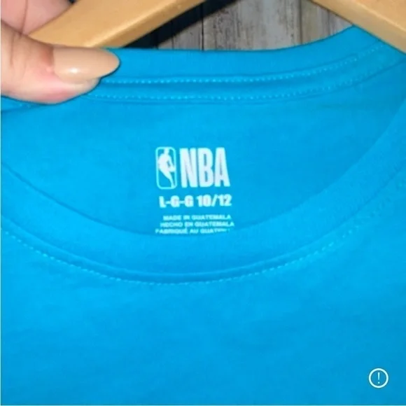 NWT NBA Girls Charlotte Hornets Teal Tee - Picture 3 of 4